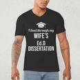 EDD Doctor Of Education EdD Wife Doctorate Graduation Men's V-Neck T-Shirt