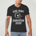 Egg Hunt Champion 2025 First Time Dad Pregnancy Reveal Men's V-Neck T-Shirt Egg Hunt Champion 2025 First Time Dad Pregnancy Reveal Men's V-Neck T-Shirt