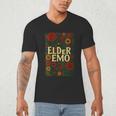 Elder Emo Floral Gothic Vintage Nostalgia Men's V-Neck T-Shirt Elder Emo Floral Gothic Vintage Nostalgia Men's V-Neck T-Shirt