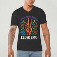 Elder Emo Nostalgia Skeleton Hand Men's V-Neck T-Shirt