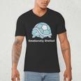 Emotionally Shelled Turtle Introvert Turtle Tee Men's V-Neck T-Shirt