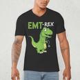 EMT Rex Paramedic Graduation Firefighter Men's V-Neck T-Shirt
