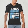 I Enjoy Long Romantic Walks To My Fridge Introvert Men's V-Neck T-Shirt