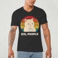 Ew People Introvert Cat Lover Crazy Colorful Cat Lady Men's V-Neck T-Shirt