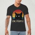 Ew People Introvert Cat Lover Cat Lady Vintage Men's V-Neck T-Shirt Ew People Introvert Cat Lover Cat Lady Vintage Men's V-Neck T-Shirt