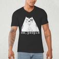 Ew People Introvert Sayings Sarcastic Cat Quote Men's V-Neck T-Shirt Ew People Introvert Sayings Sarcastic Cat Quote Men's V-Neck T-Shirt
