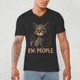 Ew People Moody Cat Sarcastic Introvert Artwork Men's V-Neck T-Shirt Ew People Moody Cat Sarcastic Introvert Artwork Men's V-Neck T-Shirt