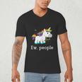 Ew People Unicorn Lover Introvert Rainbow Unicorn Men's V-Neck T-Shirt