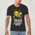 Family Bee Shirts Dad Daddy First Bee Day Outfit Birthday Men's V-Neck T-Shirt