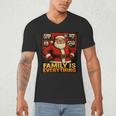 Family Christmas Retro Santa Holiday Nostalgia Vibes Men's V-Neck T-Shirt
