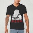 Family Guy Peter Stewie Dad Life Distressed Big Chest Logo Men's V-Neck T-Shirt