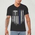 Family Nurse Practitioner Flag FNP Nursing Graduation Men's V-Neck T-Shirt