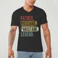 Father Husband Pakistani Legend Pakistan Dad Father's Day Men's V-Neck T-Shirt Father Husband Pakistani Legend Pakistan Dad Father's Day Men's V-Neck T-Shirt