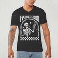 Fatherhood Dad Tour Some Days I Rock It Happy Father's Day Men's V-Neck T-Shirt Fatherhood Dad Tour Some Days I Rock It Happy Father's Day Men's V-Neck T-Shirt