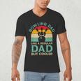 Fathers Day Bowling Dad For Bowling Player Dad Men's V-Neck T-Shirt