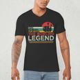 Father's Day The Man The Myth The Bowling Legend Bowler Dad Men's V-Neck T-Shirt