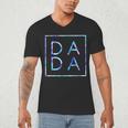 Father's Day For New Dad Dada Him Papa Tie Dye Dada Small Men's V-Neck T-Shirt