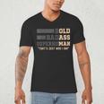 Fathers Day Old Man Retirement Tee Gag For Dad Men's V-Neck T-Shirt