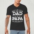 Fathers Day I Have Two Titles Dad And Papa Men's V-Neck T-Shirt