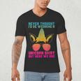 Fathers Day I Wear A Unicorn Shirt Dadacorn Men's V-Neck T-Shirt