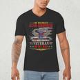 My Favorite 82nd Airborne Is My Dad Veteran Father's Day Men's V-Neck T-Shirt