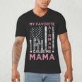 My Favorite Airman Calls Me Mama Airman Graduation Mom Men's V-Neck T-Shirt