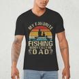 My Favorite Fishing Buddy Calls Me Dad Men's V-Neck T-Shirt