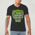 My Favorite Gaming Buddy Calls Me Dad For Dad From Sons Men's V-Neck T-Shirt