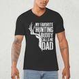My Favorite Hunting Buddy Calls Me Dad Shirt Men Deer Hunter Men's V-Neck T-Shirt