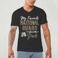 My Favorite National Guard Calls Me Dad Military Family Men's V-Neck T-Shirt