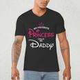 My Favorite Princess Calls Me Daddy Daughter Fathers Day Men Men's V-Neck T-Shirt