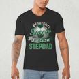 My Favorite Soccer Player Calls Me Stepdad Father's Day Men Men's V-Neck T-Shirt My Favorite Soccer Player Calls Me Stepdad Father's Day Men Men's V-Neck T-Shirt