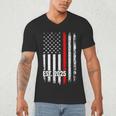 Fire Academy Survivor Firemen Fire School Graduation Men's V-Neck T-Shirt