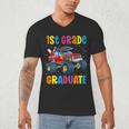First Grade Graduation Monster Truck 1st Grade Graduate Men's V-Neck T-Shirt