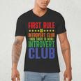 First Rule Of Introvert Club Is There Is No Introvert Club Men's V-Neck T-Shirt
