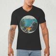 Fish Bowl Frutiger Aero Y2K Retro Vibes Men's V-Neck T-Shirt Fish Bowl Frutiger Aero Y2K Retro Vibes Men's V-Neck T-Shirt