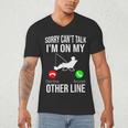Fishing Dad Men Reel Cool Fish Bass Fishing Men's V-Neck T-Shirt