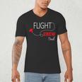 Flight Crew Airplane Birthday Dad Airplane Matching Family Men's V-Neck T-Shirt