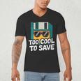Floppy Disk Retro Tech Nostalgia Old School Computing Humor Men's V-Neck T-Shirt Floppy Disk Retro Tech Nostalgia Old School Computing Humor Men's V-Neck T-Shirt