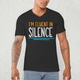 Im Fluent In Silence Introvert Men's V-Neck T-Shirt Im Fluent In Silence Introvert Men's V-Neck T-Shirt