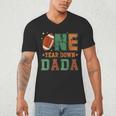 Football 1st Year One Down Dada Birthday For Dad Daddy Men's V-Neck T-Shirt