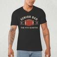 Football Senior Dad 2026 The 4th Quarter Men's V-Neck T-Shirt