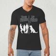 Your Friends Vs My Friend Introvert Pet Dog Owner Men Women Kids Men's V-Neck T-Shirt