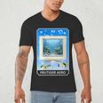 Frutiger Aero Aesthetic Tech Computer Aquarium Tarot Card Men's V-Neck T-Shirt