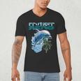 Frutiger Aero Splashy Dolphin Y2k Aesthetic Graphic Men's V-Neck T-Shirt Frutiger Aero Splashy Dolphin Y2k Aesthetic Graphic Men's V-Neck T-Shirt
