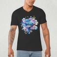 Frutiger Aero Y2K Fish Men's V-Neck T-Shirt