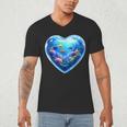 Frutiger Aero Y2K Heart Men's V-Neck T-Shirt