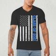 Funny Class Of 2021 American Flag Senior Graduation Men's V-Neck T-Shirt