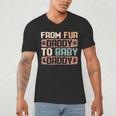 From Fur Daddy To Baby Daddy Dog Dad Pregnancy Announc Men's V-Neck T-Shirt