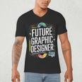 Future Graphic Er Graduation School Toddler Women Men Men's V-Neck T-Shirt
